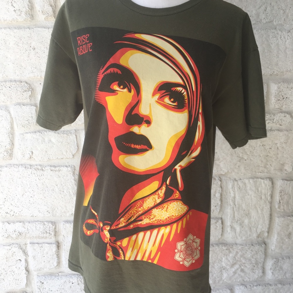 COPY - Obey Ladies Face Graphic Tee / Size Medium